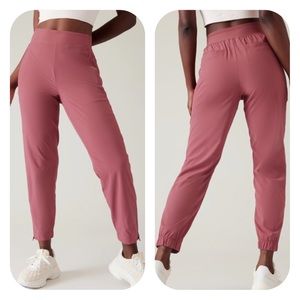 Athleta Dusty Rose Track Joggers